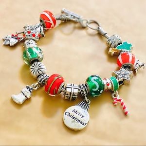 Christmas Themed Charm Bracelet